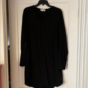 Cloth & Stone Black Long Sleeve Dress